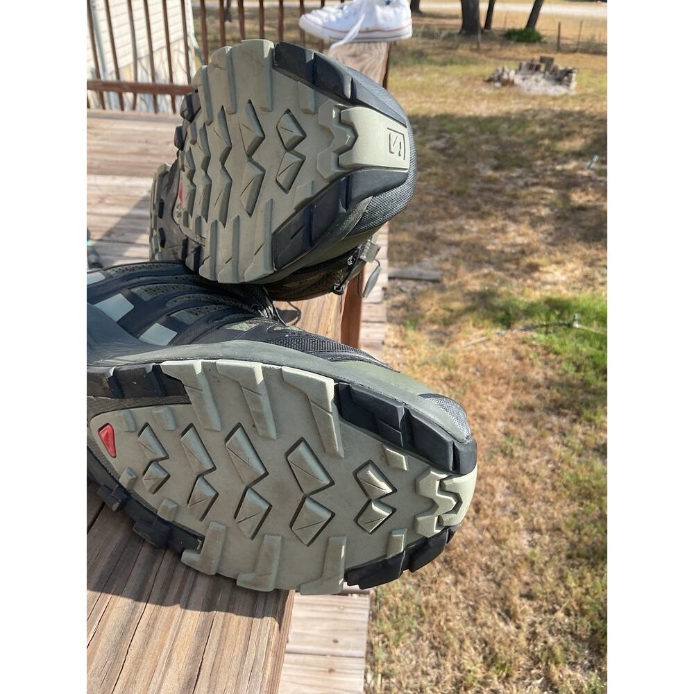 Salomon Men’s Trail Running Shoes XA PRO 3D Size 12.5 Ortholite Green - Picture 15 of 16